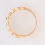 Anello vintage in oro giallo 18K con diamanti (0.50ctw), anni ‘70/‘80