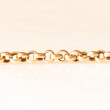 Braccialetto vintage con anelline in oro giallo 9K