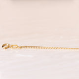 Braccialetto vintage in oro giallo e bianco 9K con zaffiro (0.30ct ca.) e diamanti, anno 1986