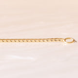 Braccialetto vintage in oro giallo e bianco 9K con zaffiro (0.30ct ca.) e diamanti, anno 1986