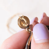 Pendente antico in oro giallo 14K e argento con micromosaico su onice rappresentante il Pantheon e con diamante di taglio rosetta (0.50ct ca.), seconda metà dell’800