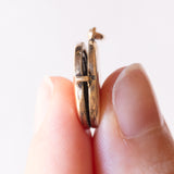 Ciondolo portafoto vintage con lamina in oro giallo 9K su metallo, anni ‘40/‘50