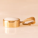 Ciondolo vintage in oro giallo 9K con opale (0.30ct ca.)
