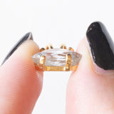 Ciondolo vintage in oro giallo 18K con acquamarina, anni ‘70