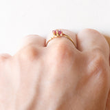 Anello Toi et Moi vintage in oro giallo 18K con rubini, anni ‘50/‘60