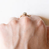 Anello antico in oro giallo 18K con turchesi e perline, anni ‘10/‘20