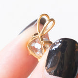 Ciondolo vintage in oro giallo 18K con acquamarina, anni ‘70