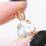 Ciondolo vintage in oro giallo 18K con acquamarina, anni ‘70