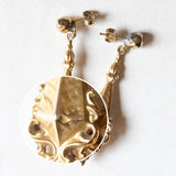 Orecchini antichi in oro giallo 8K, anni ‘10/‘20