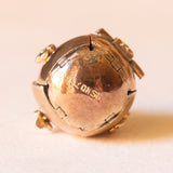 Ciondolo massonico con lamina in oro giallo 9K su argento con disegni incisi