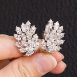 ORECCHINI PENDENTI VINTAGE IN ORO BIANCO 18K CON DIAMANTI (20.80CTW CA.), ANNI ‘60/‘70