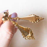 Orecchini antichi in oro giallo 8K, anni ‘10/‘20