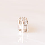 Ciondolo vintage in oro bianco 18K con diamanti (0.20ctw ca.), anni ‘80