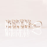 Ciondolo vintage in oro bianco 18K con diamanti (0.20ctw ca.), anni ‘80