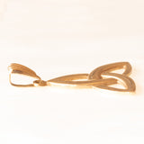 Ciondolo vintage a forma di triquetra (nodo trifoglio) in oro giallo 9K, anno 1994