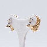 Orecchini vintage in oro giallo 18kt, anni '80/'90