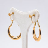 Orecchini vintage in oro giallo 14k , anni '50