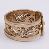 18k yellow gold belt ring, 1950s