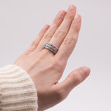 Bague articulée Gianni Carità en or 18 carats avec diamants taille brillant