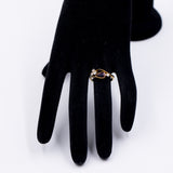 ANELLO VINTAGE IN ORO GIALLO 18K CON RUBINO (0.90CT CA.) E DIAMANTI (0.20CTW CA.), ANNI ‘70/‘80