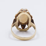 Vintage 14k gold ring with opal, 1950s