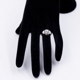 Anello solitario Art Decò in oro bianco 18k con diamante da 1.25ct, anni '30