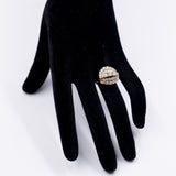 Anello vintage in oro giallo 14K con diamanti (1.57ctw ca.), anni '70