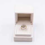Anello vintage in oro giallo 14K con diamanti (1.57ctw ca.), anni '70