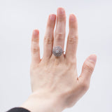 Anello in oro bianco 18k con diamanti ( 1.40 ct totali)