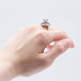 Anello in oro bianco 18k con diamanti ( 1.40 ct totali)