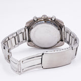 Cronografo vintage Lanco manuale in metallo con quadrante blu, anni '70