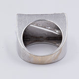 Anello vintage in oro bianco 18k con diamanti ( 1.45ctw), anni '90