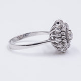 Vintage ring in 18k gold with diamonds (0.48ct), 1960s