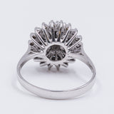 Vintage ring in 18k gold with diamonds (0.48ct), 1960s