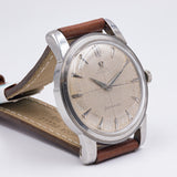 Orologio da polso in acciaio Omega seamaster automatico "bumper", 1952