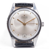 Orologio da polso vintage Zenith automatico in acciaio, anni '60