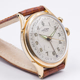 Orologio svegliarino Vulcain Cricket laminato, anni '50