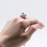 Nouvelle bague en or 18 carats avec diamants pour un total de 1,35 ct