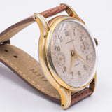 Chronomètre chronographe laminé or, années 1950