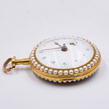 Orologio da tasca antico in oro firmato Gray & Son London , prima metà dell'800