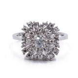 Anello vintage in oro 18K e diamanti (0.75ctw ca.)
