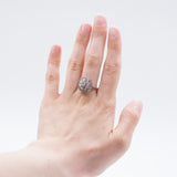 Anello vintage in oro 18K e diamanti (0.75ctw ca.)