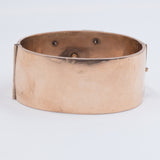 Bracciale borbonico in oro 9k con perline e paste di vetro rosse , fine '800