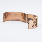 Bracciale borbonico in oro 9k con perline e paste di vetro rosse , fine '800