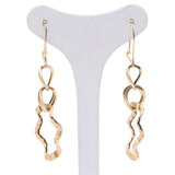 Orecchini vintage in oro giallo 18k, anni '80