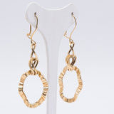 Orecchini vintage in oro giallo 18k, anni '80