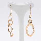 Orecchini vintage in oro giallo 18k, anni '80