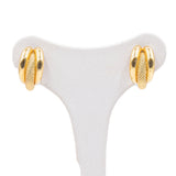Orecchini vintage in oro giallo 18k, anni '70/'80