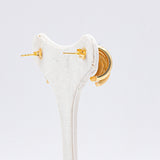 Orecchini vintage in oro giallo 18k, anni '70/'80
