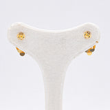 Orecchini vintage in oro giallo 18k, anni '70/'80